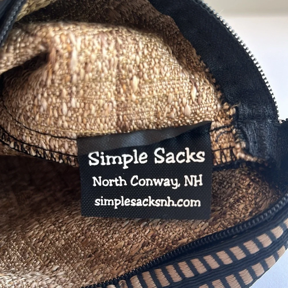 NWT SIMPLE SACKS Tapestry Crossbody Bag, Made in NH USA